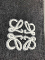 Loew White Anagram Dark Grey Jean
