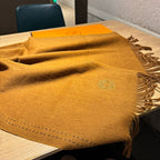 UNIE BRODEE MUFFLER 200 CM IN BRONZE BROWN CASHMERE