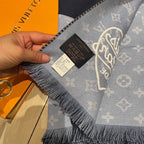 MONOGRAM DRIP 200 CM IN NAVY BLUE WOOL 391068
