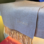 Scarf 190 CM Pastel Pink Wool Cashmere