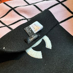 CC Scarf 180 CM In Black Mix Pink Wool 421510