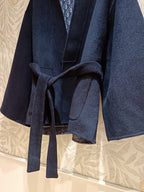 CD Jacket Navy Blue Wool Silk