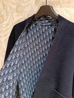 CD Jacket Navy Blue Wool Silk