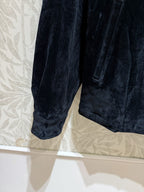 Prada Long Coat Black Velvet