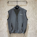 Miu Miu Polar Fleece Vest Gray Polyester