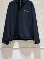Miu Miu Half-pullover Sweatshirt Black Polyester