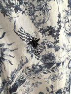 CD Sun God Shirt Beige Blue Cotton