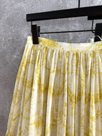 CD skirt Lemon Yellow Cotton