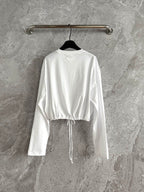 Prada Drawstring T-shirt White Cotton