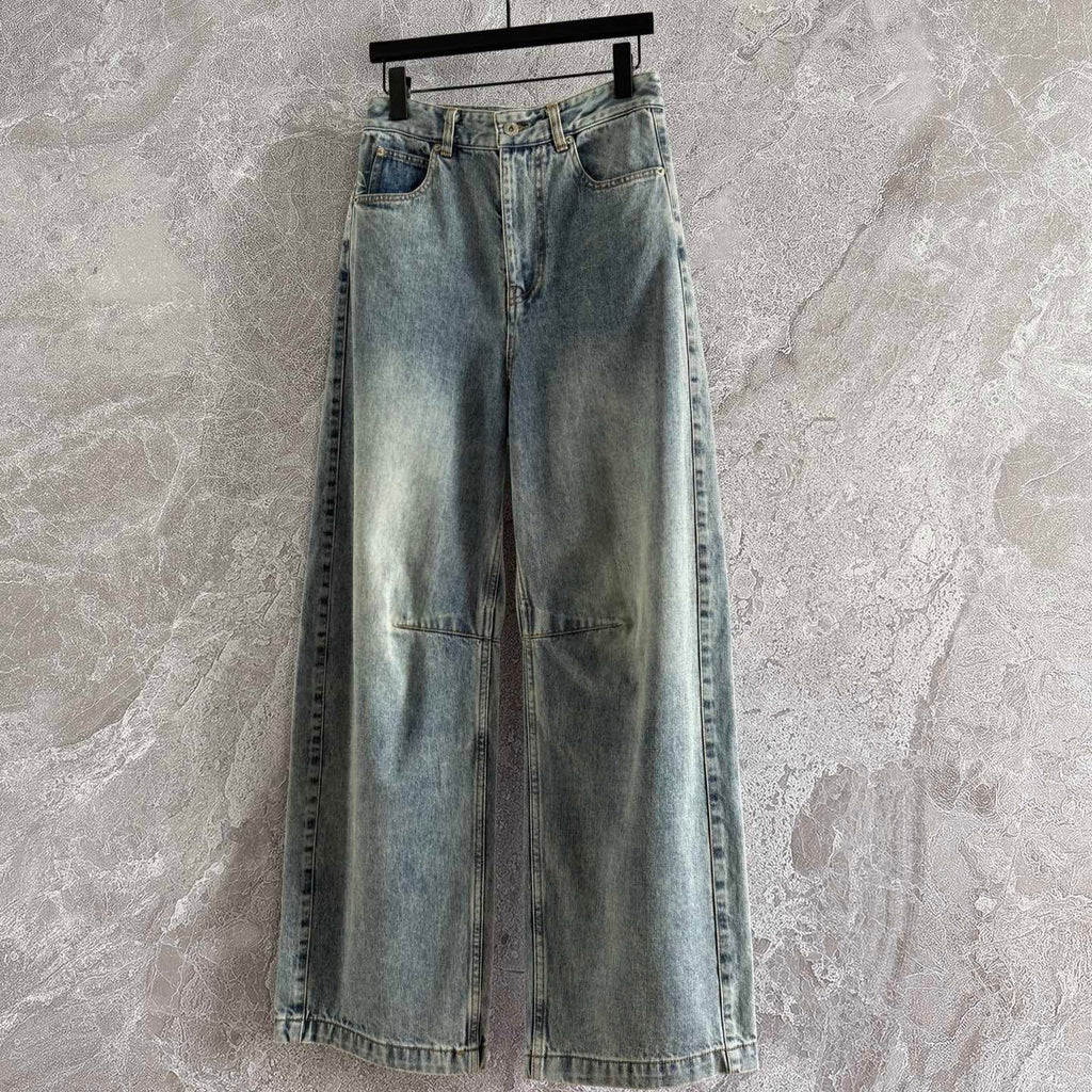 Loewe Waist-burnt  Jeans Blue Cotton