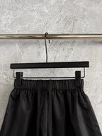 Prada Black nylon Short and White Shirt Set