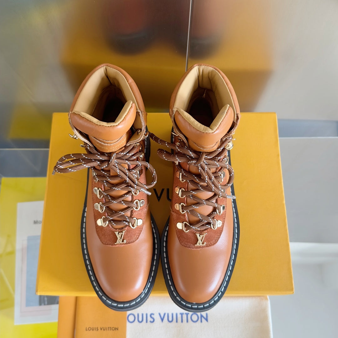 LV Territory Flat Ranger 40mm Brown Cowhide