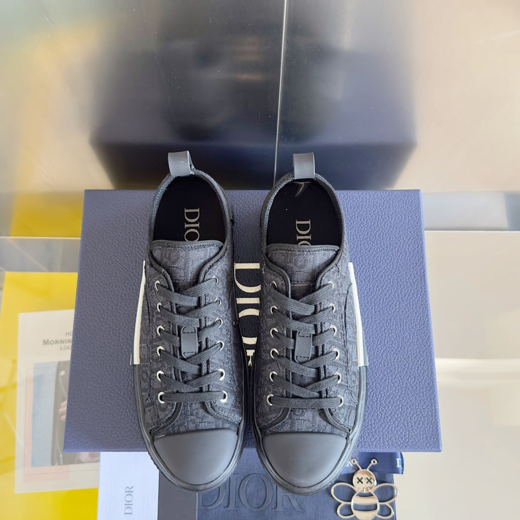 CD B23 Low-Top Sneaker 35mm Black Oblique Jacquard Fabric