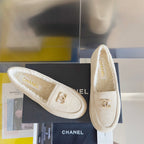 CC Moccasins 15mm White Suede