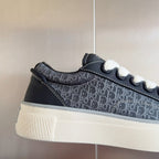 CD B33 Sneaker 40mm Black Grey Monogram Suede