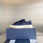 CD B33 Sneaker 40mm Charcoal Blue Monogram Suede