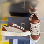 CD B33 Sneaker 40mm Dark Brown Mix Light Brown Monogram Suede