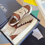 CD B33 Sneaker 40mm Dark Brown Mix Light Brown Monogram Suede