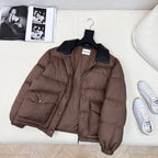 Miu Miu 25 Down Jacket Brown Polyester 298293