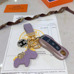 HM Rodeo Pegase Bag Charm Purple Lambskin