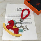 HM Rodeo Robeo Coeur PM Charm Red Yellow mix Blue Lambskin
