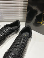 CL Rantulow Orlato Sneakers with logo Black Alligator embossed calf leather 242412