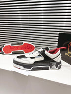 CL 25 Astroloubi Couple's Sneaker Black White Cowhide 323158