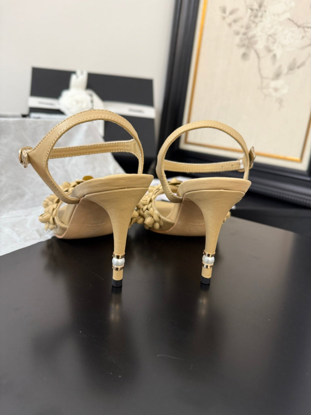 CC 25 Slingback Beige Lambskin 233400
