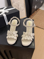 CC 25 Pearl Slingback White Sheepskin 252290
