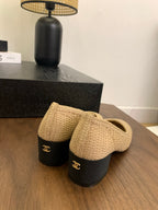 CC 25p Ballet Heel 50mm Beige Raffia
