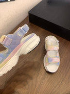 CC Toe Sandals White Mix Ombre Leather 299538