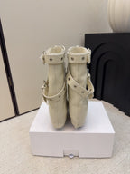 CC 26 Ankle Boot With Buckle Off-white Cowhide 589112