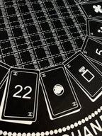 CC Square Scarf 90 CM In Black Mix White Silk 288728