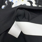 Loewe Octopus Print Embroidered Short-sleeved T-shirt Black Cotton