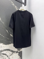 Loewe Octopus Print Embroidered Short-sleeved T-shirt Black Cotton