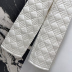CD 25 Plaid Quilted Clothing Set White Polyester