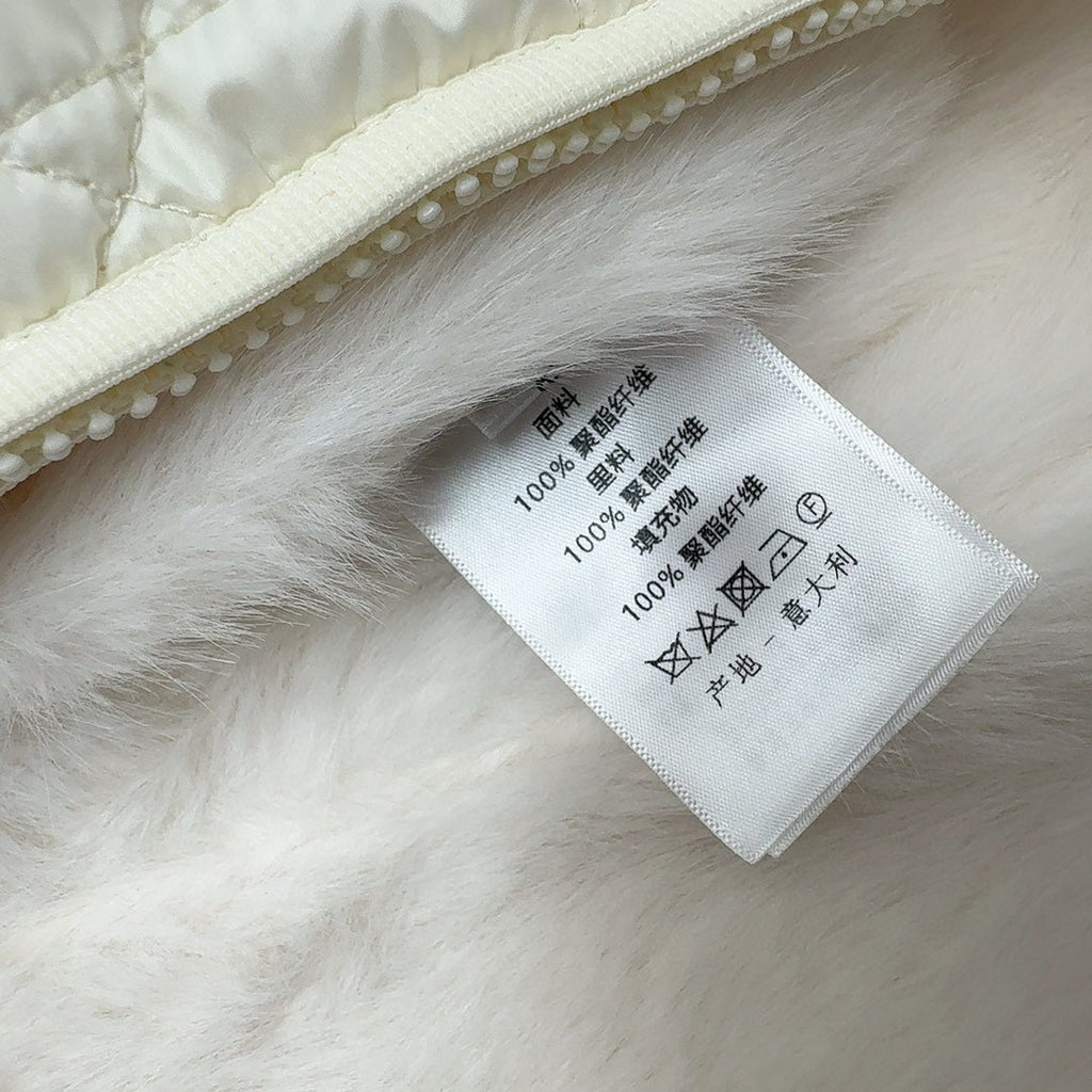 CD 25 Plaid Quilted Clothing Set White Polyester