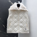 CD 25 Plaid Quilted Clothing Set White Polyester