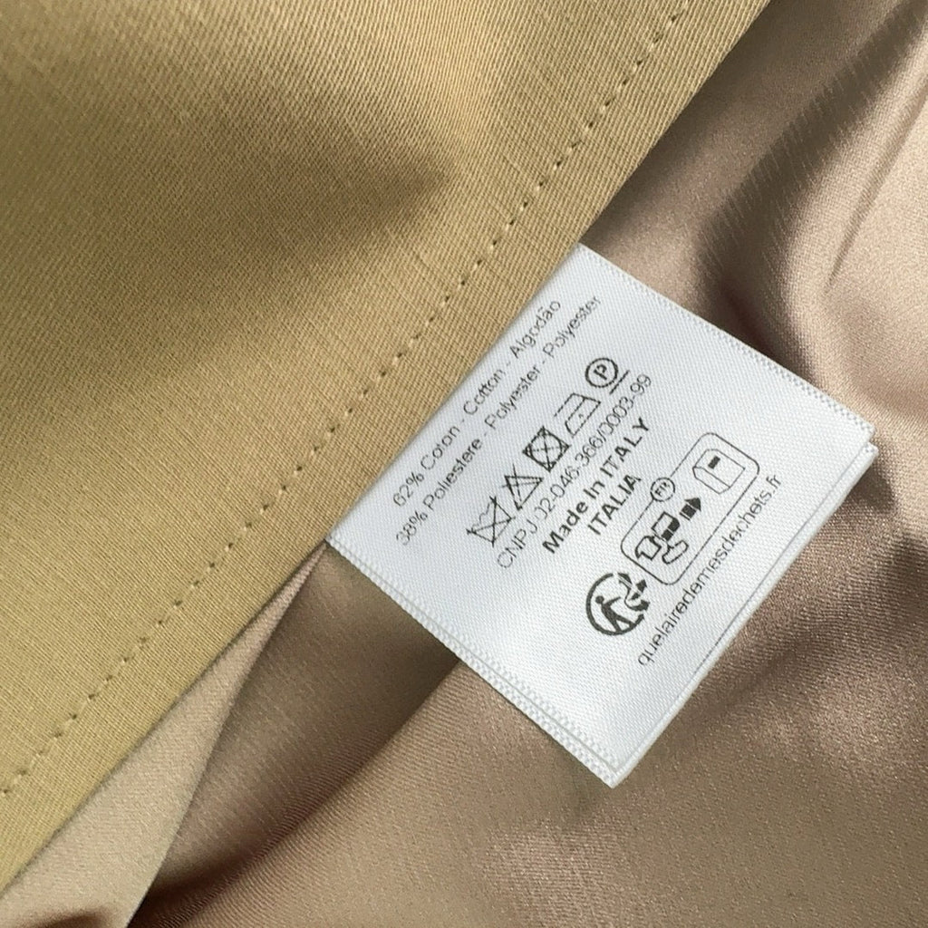 CD 25 Trench Coat Beige Cotton And Polyester
