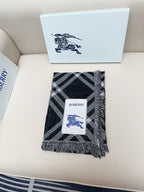 BBR Double-Sided Scarf 190CM Black Cashmere 293318