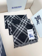 BBR Double-Sided Scarf 190CM Black Cashmere 293318