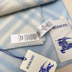 BBR Double-Sided Scarf 182CM Light Blue Cashmere 293322
