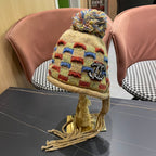 KNITTED WOOL HAT COLORFUL 425765