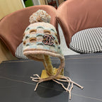 KNITTED WOOL HAT COLORFUL 425767