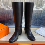 HM Justine Boot In Black Cowhide 987482