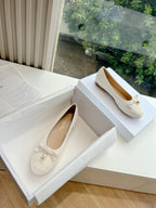 cd ballet flat white sedge mop front