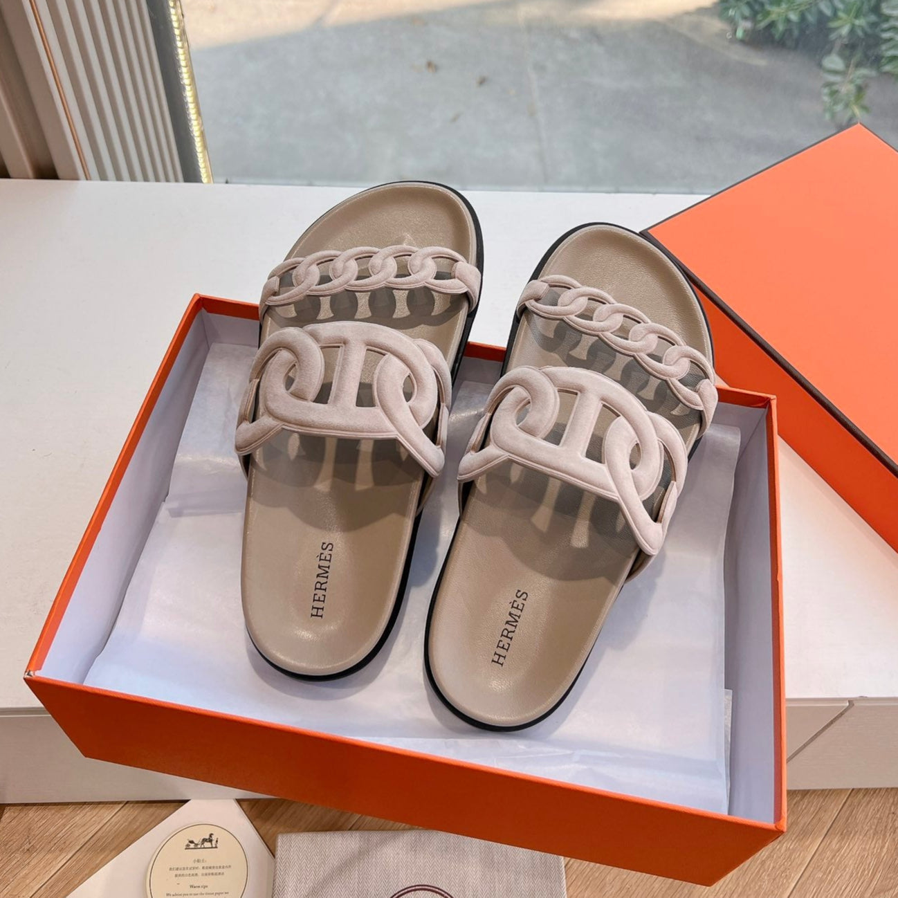 HM 25 Extra Sandal Light Pink Calfskin