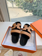 HM Chypre Sandal  Brownie Brown Grained Calfskin 202799