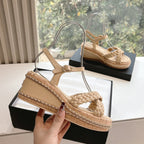CC Mules Sandals Nude 6cm Lambskin 202888