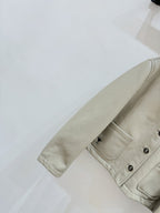 CD 25 Fur Leather Coat Black And Brown Earth